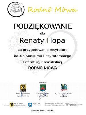  Grafika #2: 49. Konkurs Recytatorski Literatury Kaszubskiej "Rodnô Mòwa"